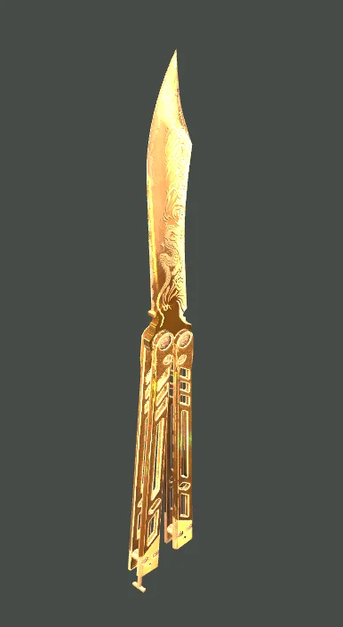Бабочка Gold Holo